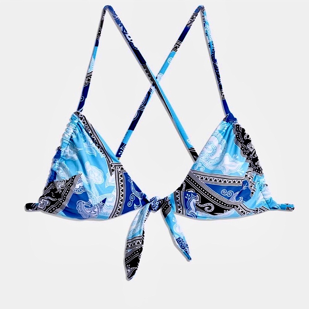 ONIA X DVF ARABELLA TOP - Alaskan Blue